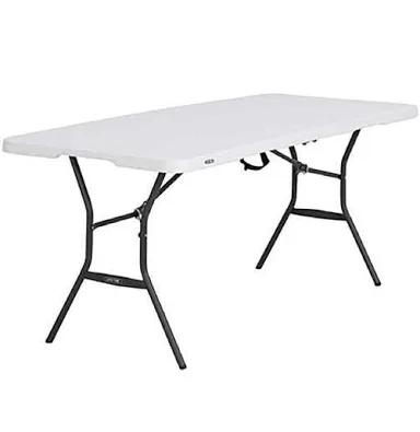 Muscle Back Lifetime 6-Foot Fold-In-Half Table - White by Sportsman's Warehouse