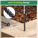 #14 x 6 Wood Structural Screws 100 Pcs, Exterior Hex-Head Lag Screws, Black Heavy Duty Construction Timber Log Landscaping Wood Screws, 5/16 Hex Socket Included