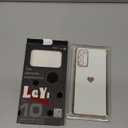 LeYi for Samsung Galaxy S20 FE Case with Screen Protector [2 Pcs]+ Full Camera Protection, Love Heart Plating Girly Women Cute Luxury Soft TPU Case for Samsung S20 FE, White