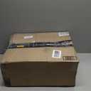 Chandelier Ceiling Fan, 20" Farmhouse Fandelier Ceiling Fans with Lights, Rustic Hanging Geometric Pendant Light Fixture for Bedroom, Dining Room, Kitchen Island, Foyer, Hallway-Rustic White