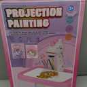 Drawing Projector for Kids Drawing Kits for Kids Ages 6-8 with Music Pencils Crayons Scrapbook Sticker Book Unicorn Stickers Perfect Toys for 4+ Year Old Girls