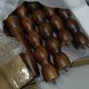 Side Table, Small End Table with Storage Shelf, 2-Tier Small Coffee Tables Living Room for Bedroom, Narrow Spaces (Rustic Brown)