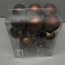 50pcs Christmas Ball Ornaments Brown Shatterproof Christmas Tree Ball Decorations Xmas Tree Large Xmas Ornaments Balls with Hanging Loop for Xmas Wedding Holiday Party Wreath Home Decor