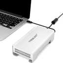 USB4 40Gbps to U.2 NVMe SSD Enclosure Compatible with Thunderbolt 3, Up to 3000Mb/s Type C to U.2(SFF-8639) PCIe Adapter, Aluminum External 2.5 U.2 SSD Case Compatible with Thunderbolt 3/4 USB3.2/3.1