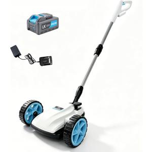 RB 9" Small Lawn Mower for Small Spaces, 40V 2Ah Battery & Charger, Ultra-Light Mini Cordless Lawn Mower with Brushless Motor, 3 Cutting Heights, One-Hand Steering, Upright Storage for Tiny Yards