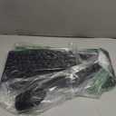 Wireless Keyboard and Mouse Combo,2.4G Full Size Wave Keys Ergonomic Keyboard with Wrist Rest for Natural Typing, 3 DPI Adjustable Ergonomic Silent Mouse for Computer/Laptop/Windows/Mac (Black)