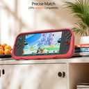 Kids Case for Nintendo Switch 2 with Game Card Slots,Kid Friendly Ultra-Light Anti-Fall & Shockproof EVA Switch 2nd Protection Cover with Ergonomic Grip, Durable Gaming Protective Shell for Teens (Red)