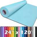 PerkHomy 24" x 1,440" (120') Light Blue Kraft Paper Roll for Craft Bulletin Board Paper Art Table Covering Crafting Gift Wrapping Bouquet Packing Parcel 80GSM 55LB (Light Blue, 24" x 120')