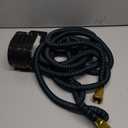 J&B XpandaHose 75ft Expandable Garden Hose with Holder - Heavy Duty Superior Strength 3750D - 4 -Layer Latex Core - Extra Strong Brass Connectors and 10 Spray Nozzle w/Storage Bag (Blue 75)