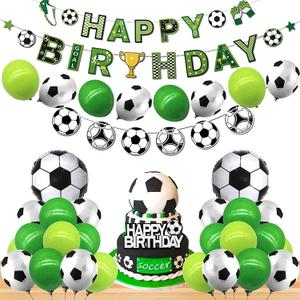 Soccer Birthday Party Decorations Soccer Balloons Banner For Mens Boys Birthday Party Sports Theme Party Football Theme Party Supplies