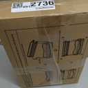 Large 2 Tier Fruit Basket for Kitchen Counter with 2 Banana Hangers, Metal Fruit Bowl with Protection Mats for Vegetable Bread Snack, Countertop Organizer  Black, 14.5" W x 9.5" D