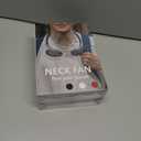 2 x Neck Fan, Hand Free Portable Neck Fans For Women, Kids, and Men, 3 Speed Adjustable Hanging Around Necklace Fan, Rechargeable Battery Operated Wearable Fan Personal Fans Cooling Neck Fan (Black)