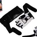 Sparring Set MMA Gloves Hand Foot Protector Taekwondo Sparring Gear for Martial Arts Punch Bag Kickboxing Foot Guards Karate Training Boxing Gloves Foot Gear for Men Women Kids XS-XL (White)