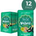 Tiki Pets Tiki Cat Velvet Mousse Grain-Free Wet Food with a Silky-Smooth Texture for Adult Cats & Kittens, 2.8oz, 12pk, Tuna & Chicken, 48005 (EXP 09/28/26)