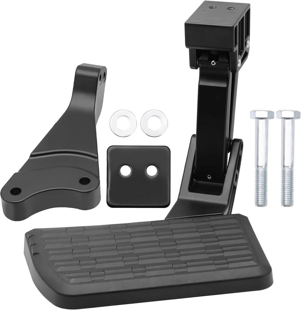 Rear Bed Step for 2006-2014 Ford F150 Retractable Bumper Tailgate Step, Folding Truck Tailgate Step, Replacement 75302-01A