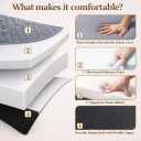 Tri Fold Floor Mattress Twin with 2 Washable Covers, 6-Inch Foam
