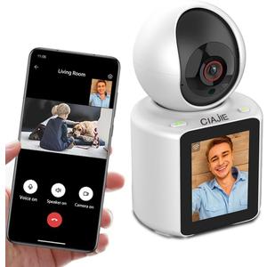 Two-Way Video Camera 2.8-inch Screen,Pet Camera,Dog Camera,Indoor Home Nanny Camera,Baby/Elder/Nanny/Dog/Pet Camera with Phone App(Im Cam),360Smart Security Camera,1080p HD