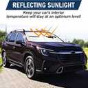 for Subaru Ascent Sun Shade 2019-2025 2026, Car Front Window Covers Sun Visor Protector, Foldable Blocks UV Rays Windshield Sunshade for Subaru Ascent Accessories