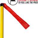 Franklin Sports Authentic Steel Football Goal Post 8.5' x 5.5' - Post for Kids - Football Goal Post Set - Kicking Field Goals - Youth Football Set - Portable Football Goal Post