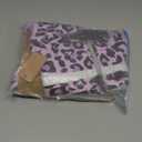 FUAMEY Dog Winter Coat - Dog Jacket with Zipper, Built-in Harness, Padded Vest, Water Resistant, Reflective - Purple Leopard, Small to Large (Large(chest:24in))