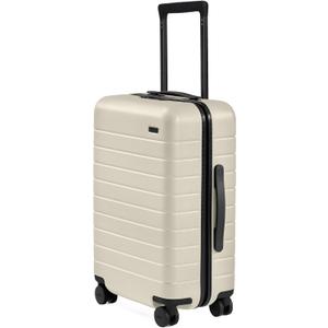 Away Carry-On Luggage, Lightweight Hardside Suitcase with Spinner Wheels, 22 Inch Airline Approved, TSA Lock, Salt White Matte, Medium