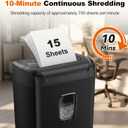 Bonsaii 15-Sheet Cross Cut Paper Shredder for Home Office Heavy Duty