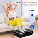 NXSCI Vibration Plate Exercise Machine,Vibrating Platform for Lymphatic Drainage with 250 Speeds,500 lbs Weight Capacity,Vibrated Plates for Weight Loss,Full Body Workout Equipment for Fitness at Home