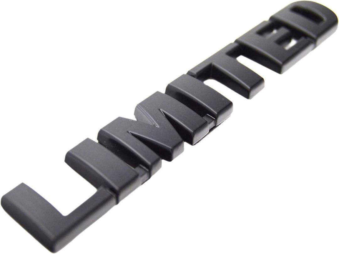 Metal Black Limited Emblem Badge Exterior Trim Decal for Toyota Tundra Sienna Tacoma Highlander 4runner RAV4 Side Rear Trunk Tailgate 5.5 x 0.75 inches