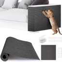 2pack Cat Scratch Couch Furniture and Wall Protector | Adhesive Cat Scratch Pad for Covering Cat Tower, DIY Climbing Cat Scratcher Couch Protector from Cat Claws Scratching (Dark Gray)