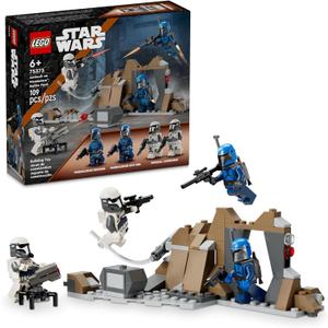 LEGO Star Wars: The Mandalorian Ambush on Mandalore Battle Pack, Building Toy with 4 Star Wars Minifigures, Collectible Brick Built Playset, Star Wars Gift Idea for Boys and Girls Ages 6 and Up, 75373