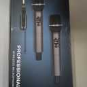 LUVUMVLT Wireless Microphones, Dual Handheld Dynamic Mic with UltraStable Rechargeable Receiver | 200ft Freedom |Zero Dropouts | 40H Duration |Plug and Play| Karaoke Microphone for Singing, Meeting