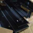 Floating Bed Frame Queen Size with Led Headboard and Charging Station, Metal Platform Bed Base with Storage, Remote Control, Heavy Slats Support, No Box Spring Needed, Noise Free, Black