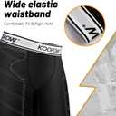 KOOPOW Youth Boys Padded Compression Sliding Shorts Pants with Soft Protective Athletic Cup & Pocket, Baseball Slider Underwear for Kids, Baseball, Football, Lacrosse