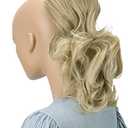 CAISHA 12" Hair Piece Braid Ponytail Extension Voluminous Wavy Blond PH207