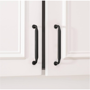 Goldenwarm 10 Pack 5 Inch Black Cabinet Handles Matte Black Drawer Pulls Kitchen Cabinet Handles Solid Zinc Alloy Pulls for Dresser Drawer Hardware