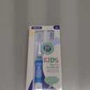 SEAGO Kids Electric Toothbrush with 2 Mins Brushing Timer and 4 Replacement Bursh Heads, Rainbow LED Light Make Brushing Fun, Boys Battery Powerd Toothbrush for 4-12 Years Old，SG-977 (Light Blue)