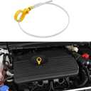 Oil Dip Stick for Checking Oil Fluid, Engine Dipstick Indicator, Stainless Steel Automotive Engine Fluid Level Indicator Tool Compatible with Ford Lincoln, Replaces OEM# CJ5Z-6750-A