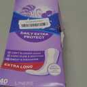 Always Anti-Bunch Xtra Protection Daily Liners Extra Long Unscented, Anti Bunch Helps You Feel Comfortable, 40 Count