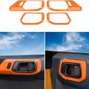 RAZPOY Inner Door Handle Cover Trim Compatible with 2021-2025 Ford Bronco Interior Accessories, Orange