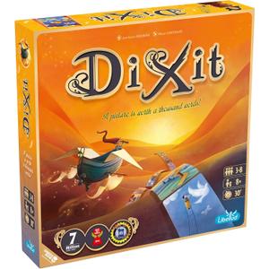 Dixit Board Game - The Award-Winning Game of Imagination and Creativity! Fun Family Storytelling Game for Kids & Adults, Ages 8+, 3-6 Players, 30 Minute Playtime, Made by Libellud
