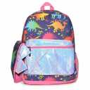 Confetti backpack with Detachable Hood 3-D Dino spikes