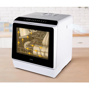 Countertop Dishwasher – 6 Programs, 5L Tank, No Hookup Needed