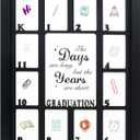GMFrames School Years Picture Frames K-12 Graduation School Photo Frame for Kindergarten to 12th Grade Keepsake for Graduation Gifts Student Black