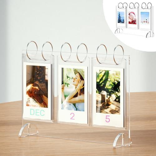 WINKINE Instax Mini Frames, Polaroid Frame for Photos, 2x3 Instant Photo Album with 26 Pockets Fit 52 Photo Display, Desktop Mini Picture Frame, Fujifilm Instax Mini Film Frame,Polaroid Photo Frame