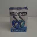 QingSong Full Face Snorkel Mask for Adults, Snorkeling Gear with Camera Mount, 180 Degree Panoramic View Snorkel Set Anti-Fog Anti-Leak (2 Pack - Black+Black Green), Size: S/M