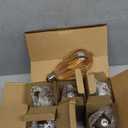 LED Dimmable Edison Light Bulbs 4W, 2200K-2400K Warm White (Amber Glass) ST64, E26 Base Pack of 6