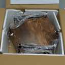 KLM 2 Tier Coffee Station Organizer, Countertop Rotating Cup Holder with 6 Hooks, 5.9 x 8.7 x 12.2 inches