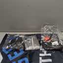 PHXEY 13th Birthday Decoration Set for Boys Girls, Official Teenager 13 Birthday Party Banner Backdrop, Large 13 Foil Balloons, Explosion Star Balloons, 13th Birthday Photo Props Decor, Blue Silver