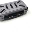 JOYSOG Fishing Lure Case, Double-Sided Fishing Lure Hook Tackle Box/Fishing Tackle Box Storage Organizer with Removable Dividers (Grey)