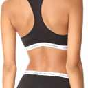 Calvin Klein Womens Carousel Logo Bralette (Black, M)